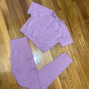 Pink athletic set size medium NWOT